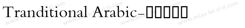 Tranditional Arabic字体转换
